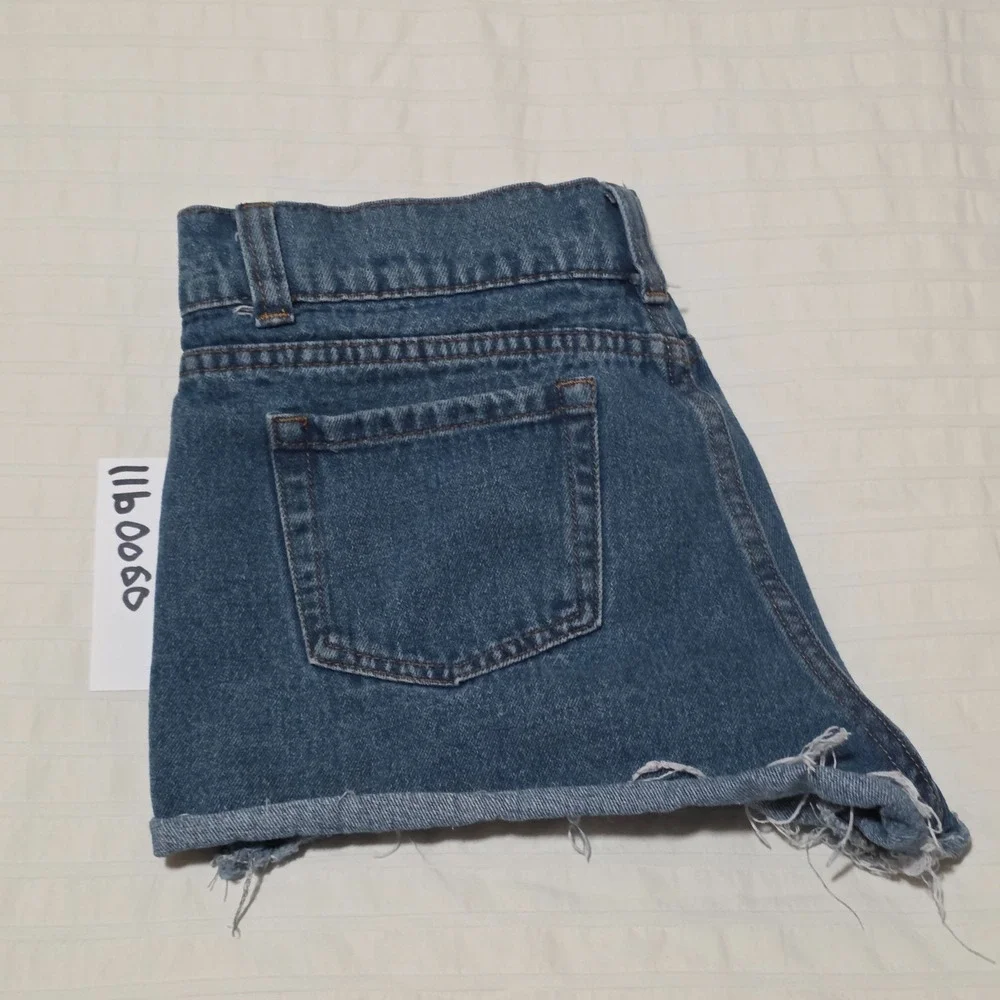 Pretty Little Thing Women's Distressed Denim Shorts‎ Blue Size UK:14 US:10